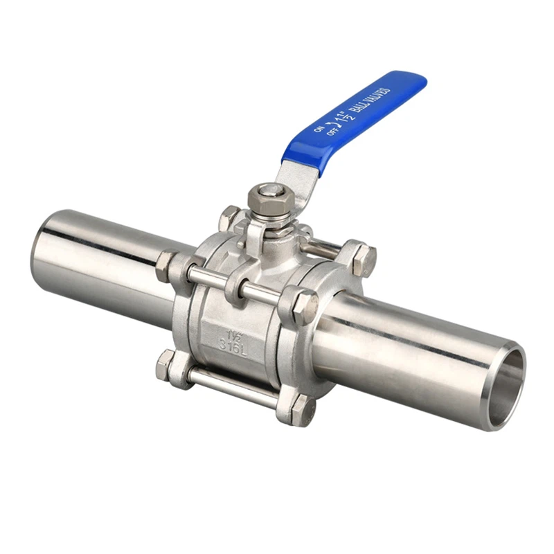 Three Piece But Weld Ball Valve
