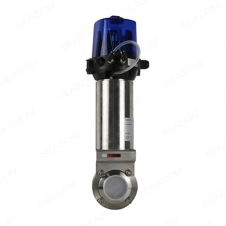 Hygienic Penumatic Butterfly Valve With Proximity Sensor